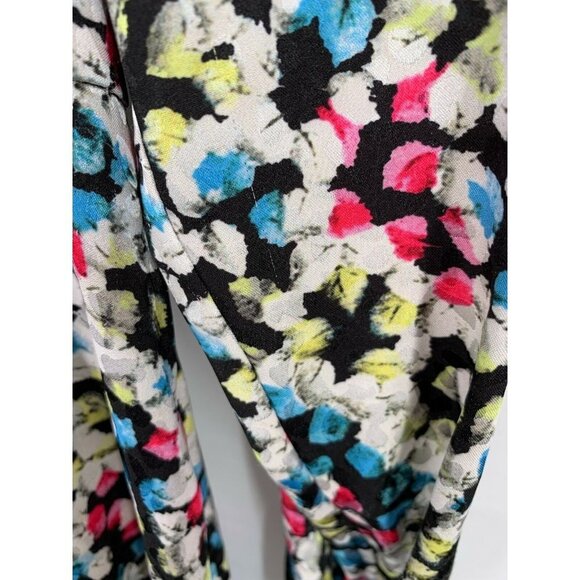 JASON WU Black/Multicolor Dot V-Neck Long Sleeve Dress Size 8 AS IS - Picture 8 of 10